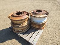 (4) 24.5 Inch 10 Stud Steel Rims