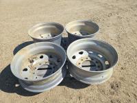 (2) 24.5 Inch 10 Stud Aluminum Rims, (2) 22.5 Inch 10 Stud Aluminum Rims