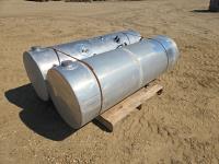 (2) Aluminum Heavy Truck Fuel Tanks