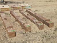 (4) Push Truck Solid Metal Weights