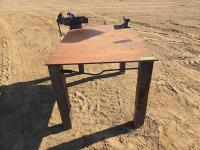 36 Inch X 50 Inch Steel Work Table