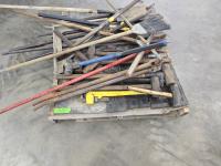 Qty of Hammers, Pry Bars, Crow Bars, Winch Bars, Misc Tools