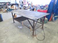 4 Ft X 8 Ft Heavy Duty Metal Shop Bench