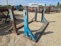 (2) Metal Pipe Stands