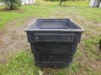 45 Inch X 42 Inch X 45 Inch Poly Bin On Wheels