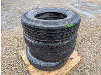 (3) 11R22.5 Tires and (1) Yokohama 295/75R22.5 Tire