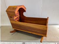 Wooden Home-Built Cradle