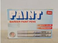 12 Piece White Paint Maker Pens