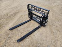 Mower King 4 Ft Hydraulic Pallet Fork Skid Steer Attachment