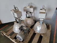 (3) Cooper Lighting Shop Lights and 2 HP Electric Motor