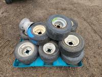 Assorted Golf Cart Tires and Rims