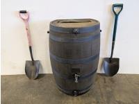 Poly Rain Barrel and (2) Spades