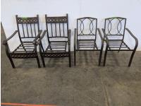 (4) Metal Patio Chairs