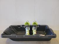 Pelican Snow Trek 45 Sled and Scott Booster Mens Size 11 Ski Boots