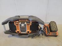 Ridgid Construction Site Radio with Battery and Charger