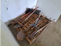 Assortment of Shovels, Hammers & Misc