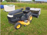 Poulan Pro 48 Inch Ride On Lawn Mower with Sweep