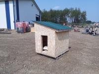 Dog House with Tin Roof