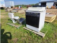 Toilet Bowl, Sink & Gas Cook Stove