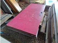 (4) Used Steel Doors 36 Inch X 7 Ft 