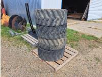 (4) Skid Steer Tires and Rims