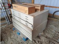 (2) Steel Planning Filing Cabinets