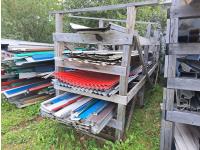 Wood Storage Rack Loaded with Panel Siding