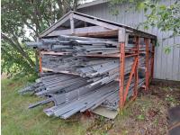 Steel Rack Loaded with 2X4 and 2X2 Steel Studs