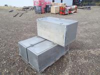 (3) Aluminum Truck Cabinets