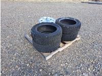 (4) Winterforce 205/55R16 Tires with 3 Rims