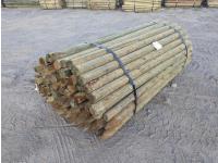 (110) 3-4 Inch X 8Ft Rough Treated Fence Post