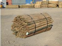 (115) 3-4 Inch X 7Ft Treated Fence Post