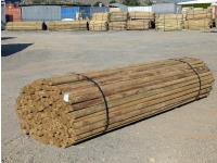 (144) 3 Inch X 10Ft Treated Dowel Rail