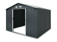 TMG Industrial TMG-MS0810 8 Ft X 10 Ft Galvanized Apex Roof Metal Shed