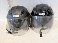 (2) Zox Helmets