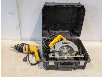 DeWalt 7-1/4 Inch Circular Saw in Case and Dewalt VSR Drywall Screwdriver