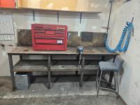 Steel Welding Table, Tool Chest, Tools, Stool