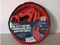 20 Ft 4 Ga 500 Amp Commercial Duty Booster Cables