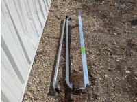 (2) 5 Ft Chrome Box Rails