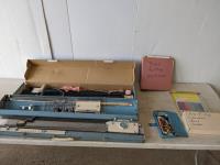 (2) Vintage Knitting Machines and Manuals