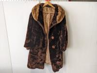 Womens Beaver Fur Coat with Marmot Collar