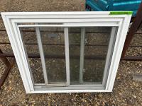 PVC 43 Inch X 39 Inch Sliding Window