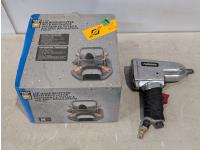 Husky 1/2 Inch Air Impact Wrench and 4-Way Air Hose Splitter with Regulator