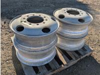 (4) Aluminum 24.5 Inch Rims