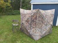 Pop Up Hunting Blind w/ Chair