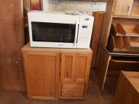 Samsung Microwave & Cabinet