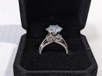 Smartlife 3.0Ct Moissanite Diamond Ladys Bow Ring Size 7