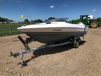 1990 Bayliner Capri 5F 64596 18 Ft Inboard Boat with Trailer