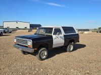 1987 Dodge RamCharger 4X4 Sport Utility Vehicle