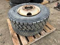 (2) 11R22.5 Tires w/ Rims